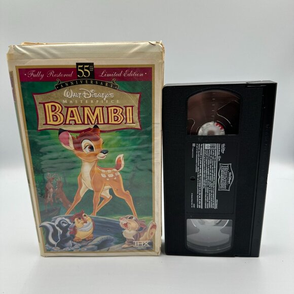 Walt Disneys Bambi VHS 55th Anniversary Limited Edition Fully Restored - Picture 4 of 4